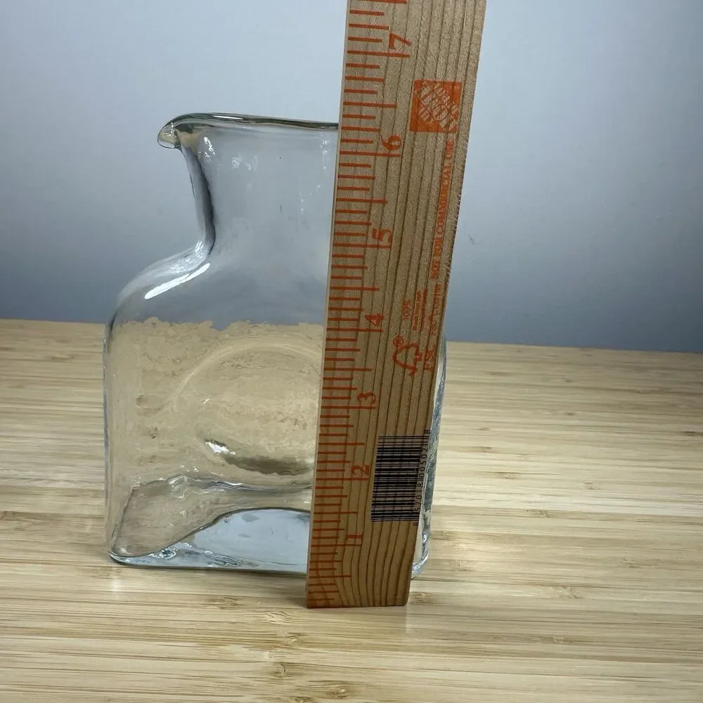 Blenko 384M Mini Water Bottle Crystal Glass Double Spout 2019 16oz Handblown MCM
